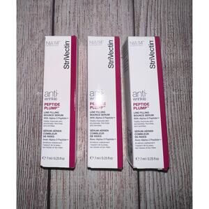 3x StriVectin Anti-Wrinkle Peptide Plump Line Filling Bounce Serum 7mL .25oz NIB